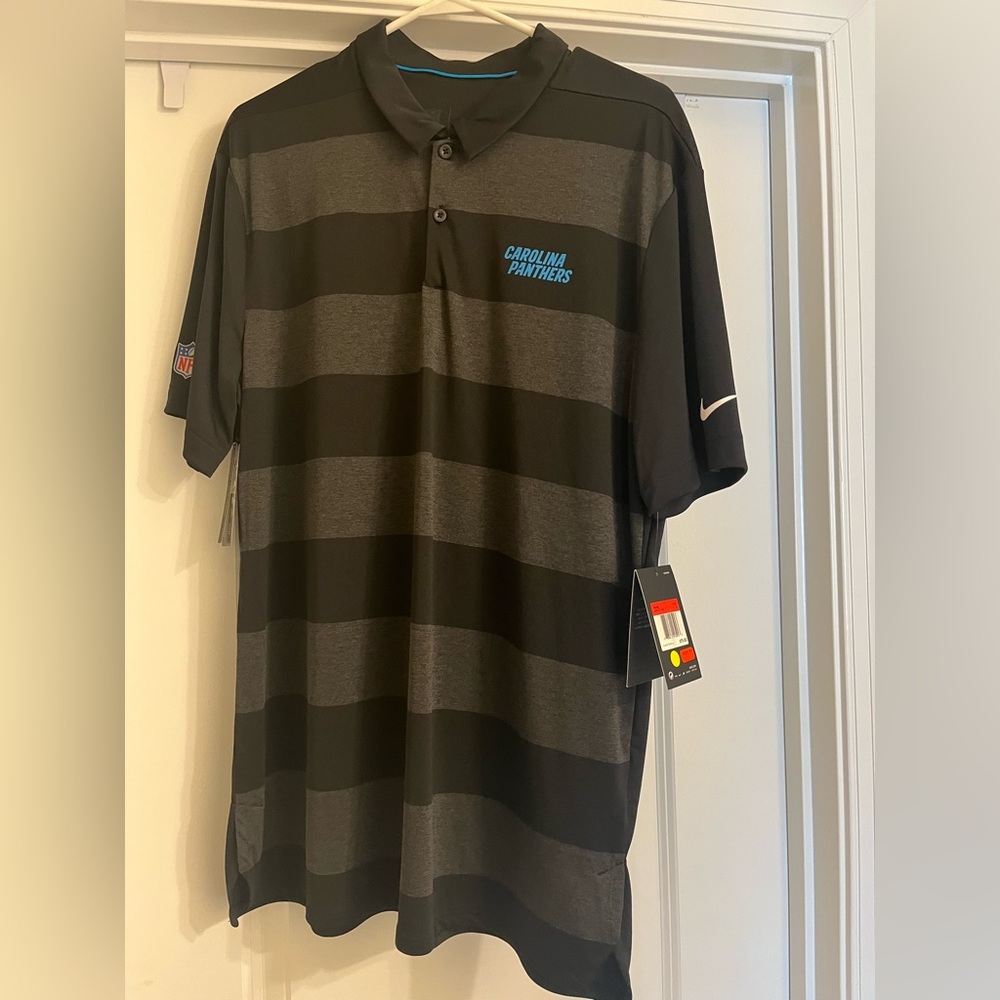 Large Nike Dri-Fit Carolina Panthers Polo